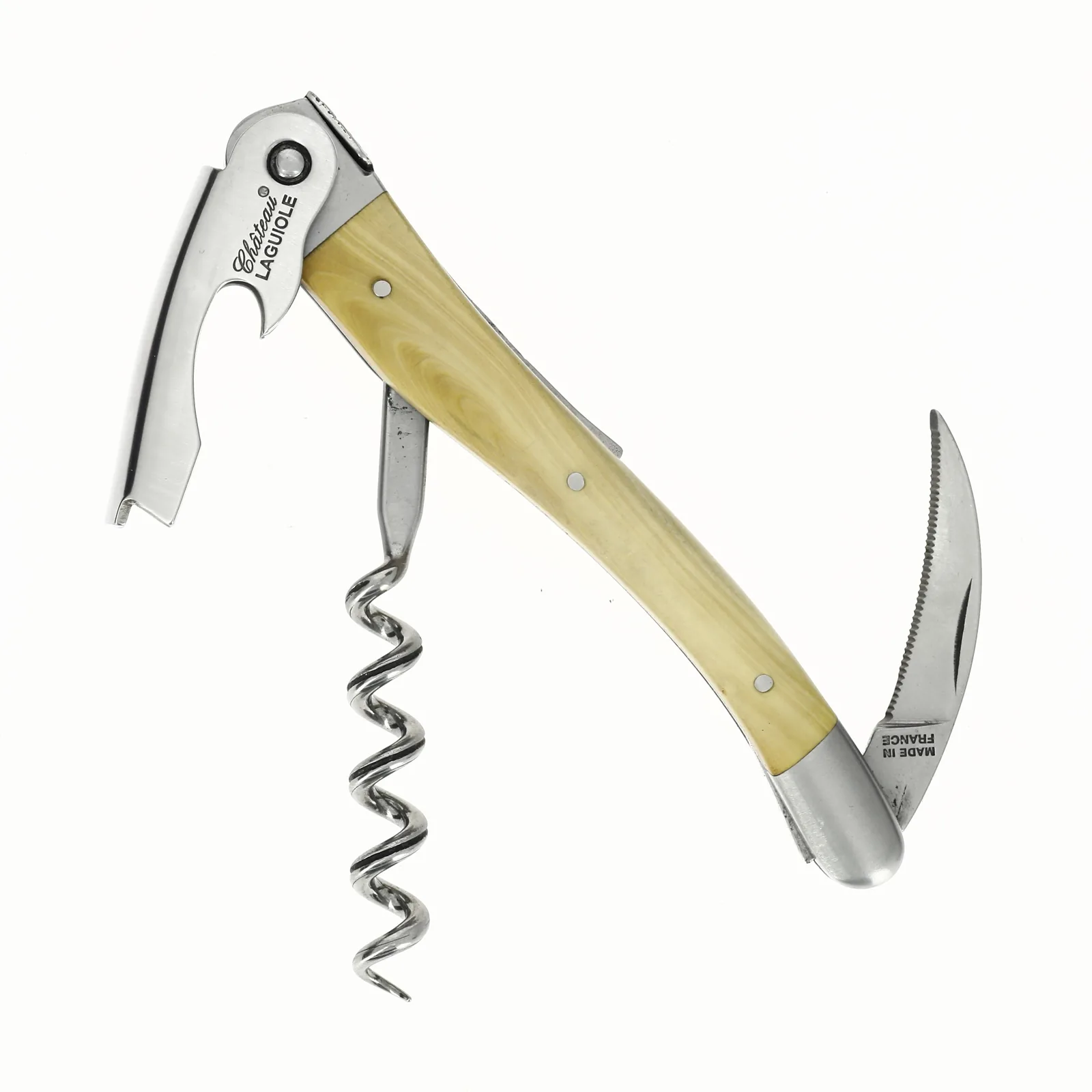 Château LAGUIOLE corkscrew Classic Boxwood