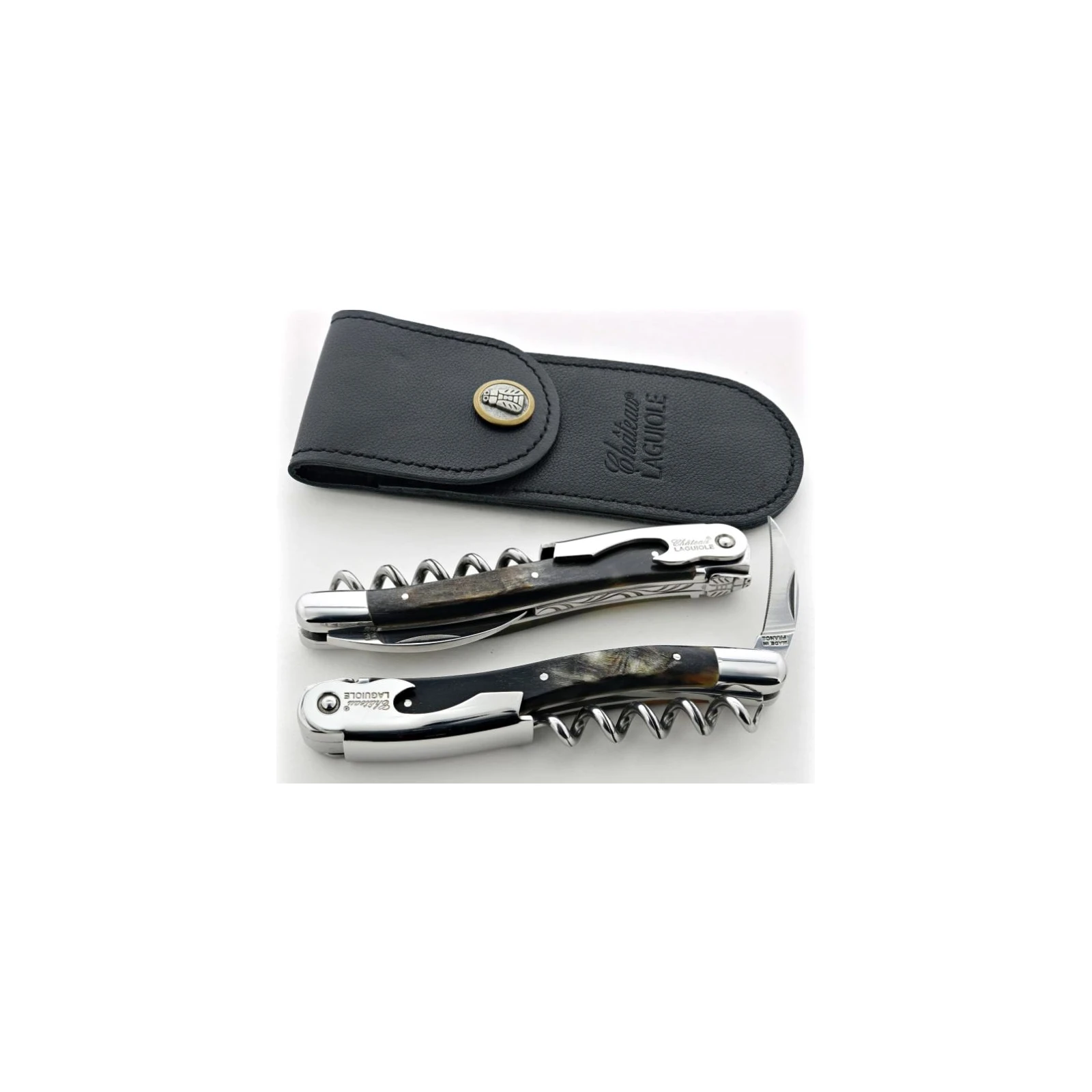 Château LAGUIOLE corkscrew Classic Ram horn