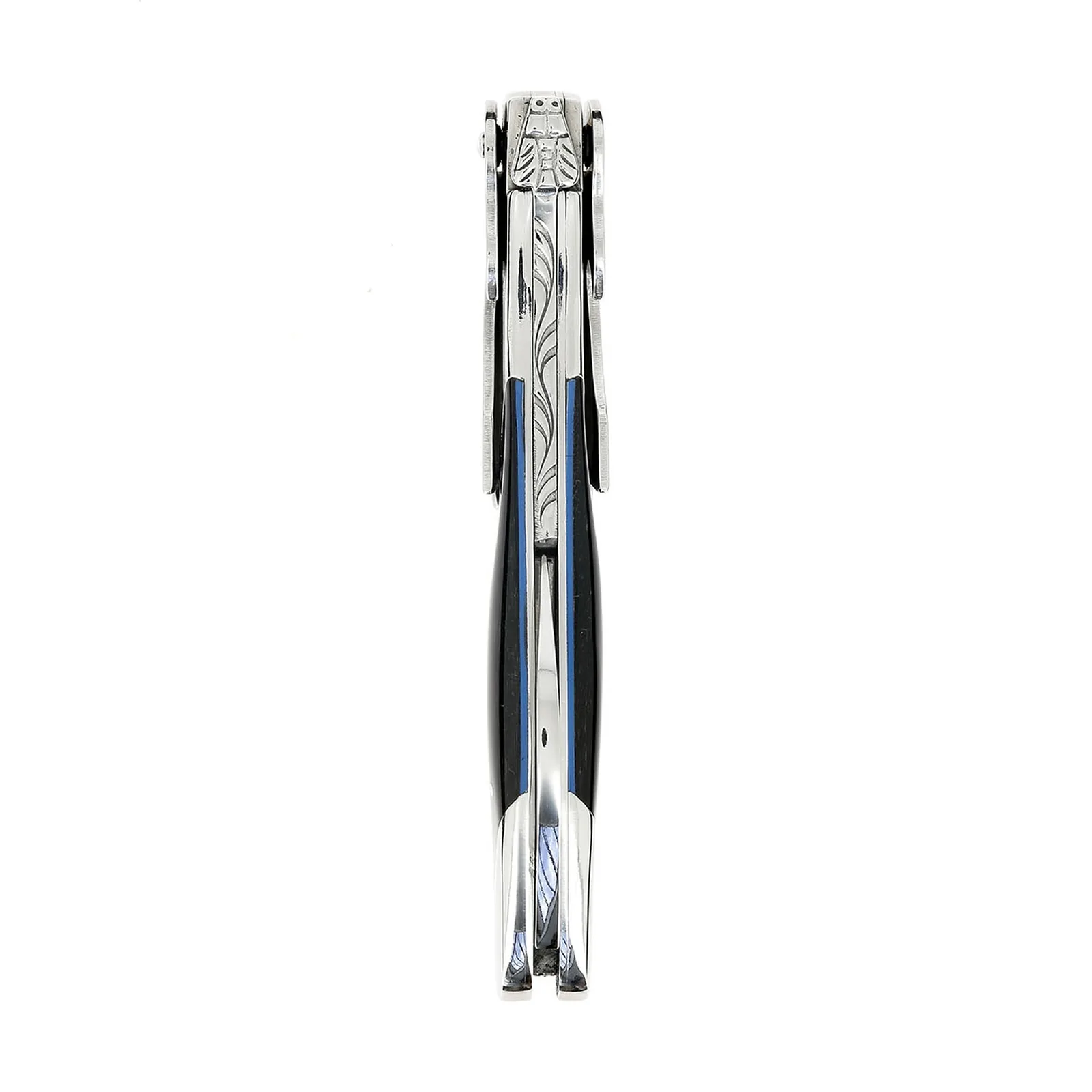 Château LAGUIOLE corkscrew Edge Ebony wood and blue brace