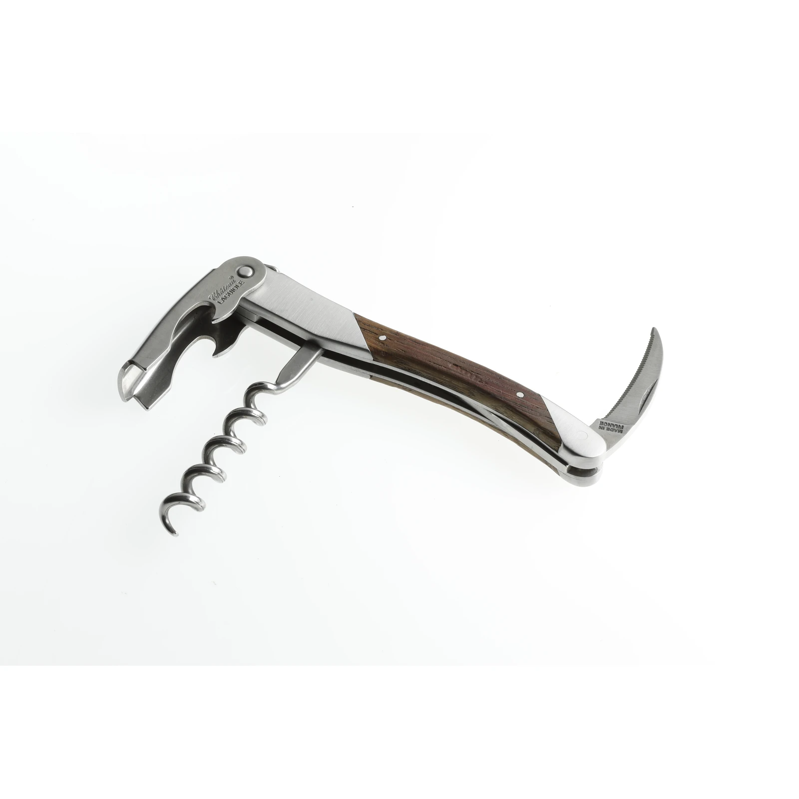 Château LAGUIOLE corkscrew Grand Cru Oak barrel wood