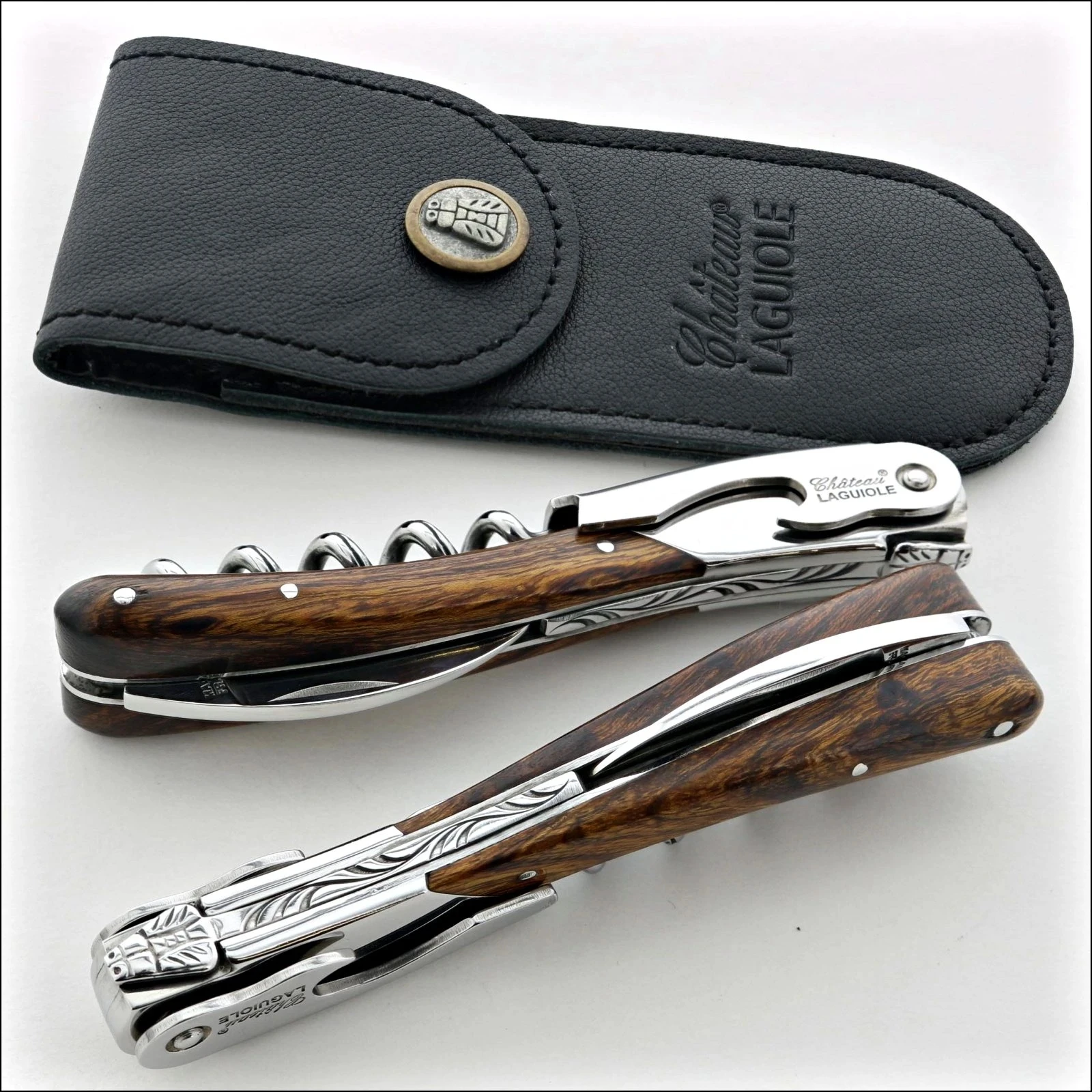 Château LAGUIOLE corkscrew Melchior Iron wood
