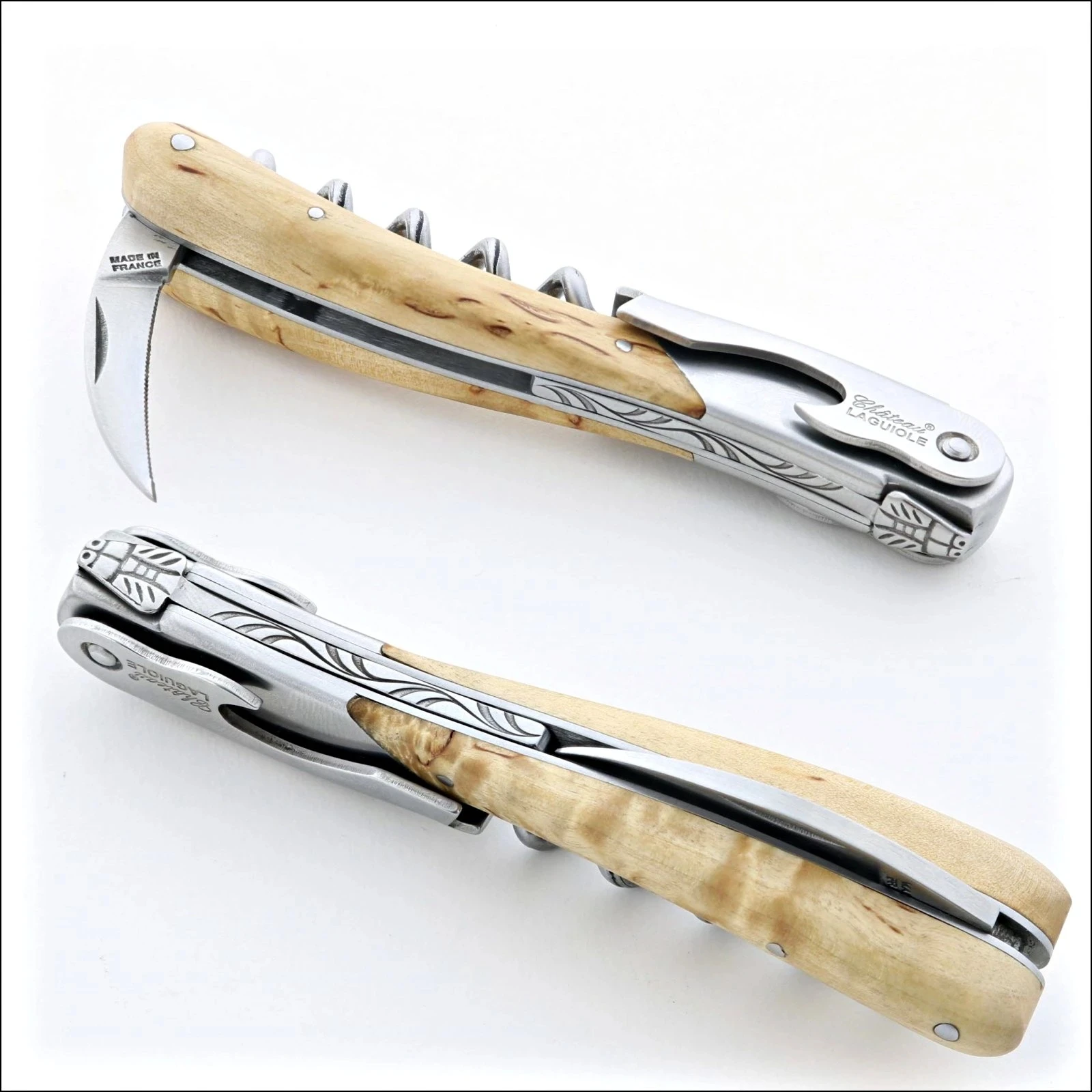 Château LAGUIOLE corkscrew Melchior Norwegian Birch wood — 2