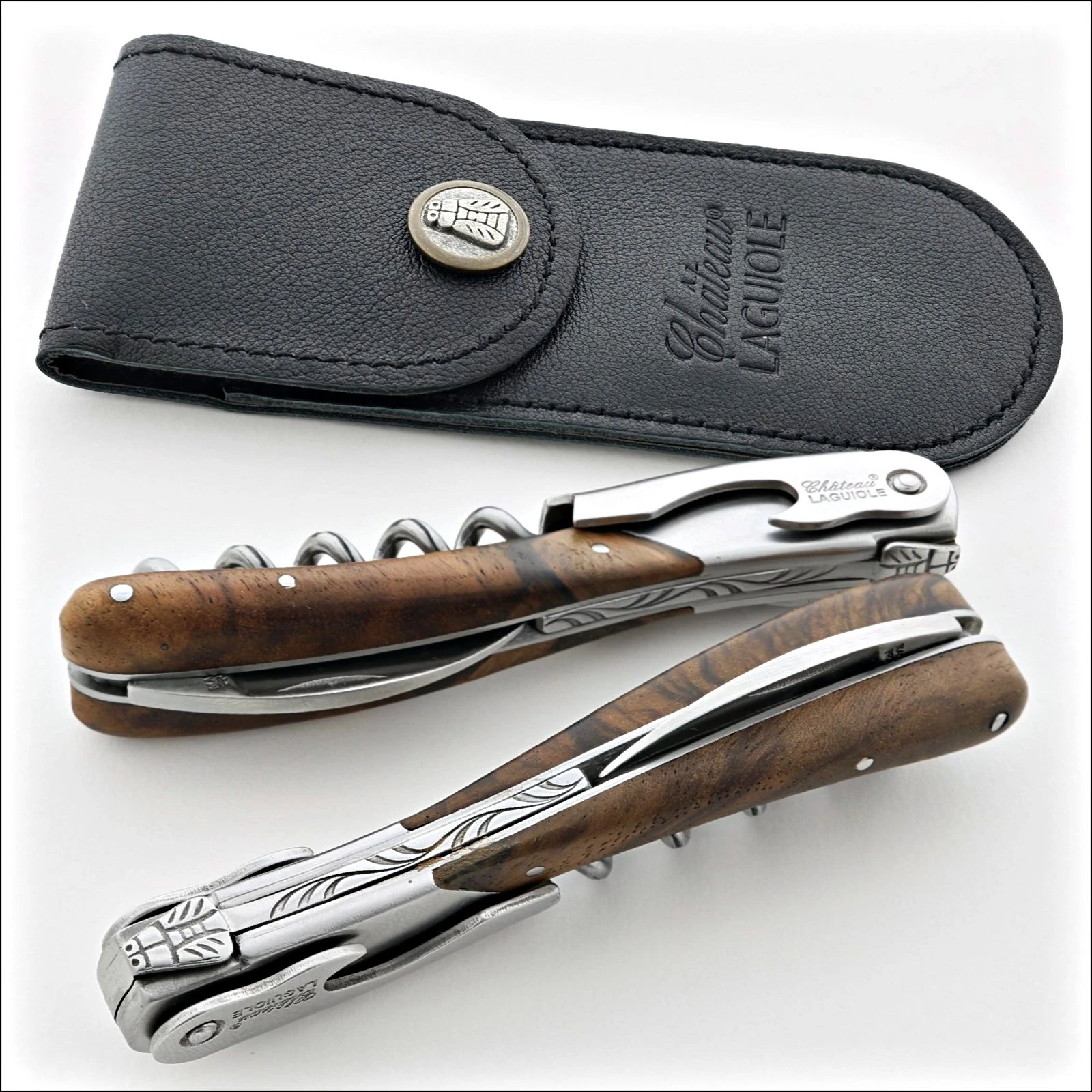 Château LAGUIOLE corkscrew Melchior Walnut wood