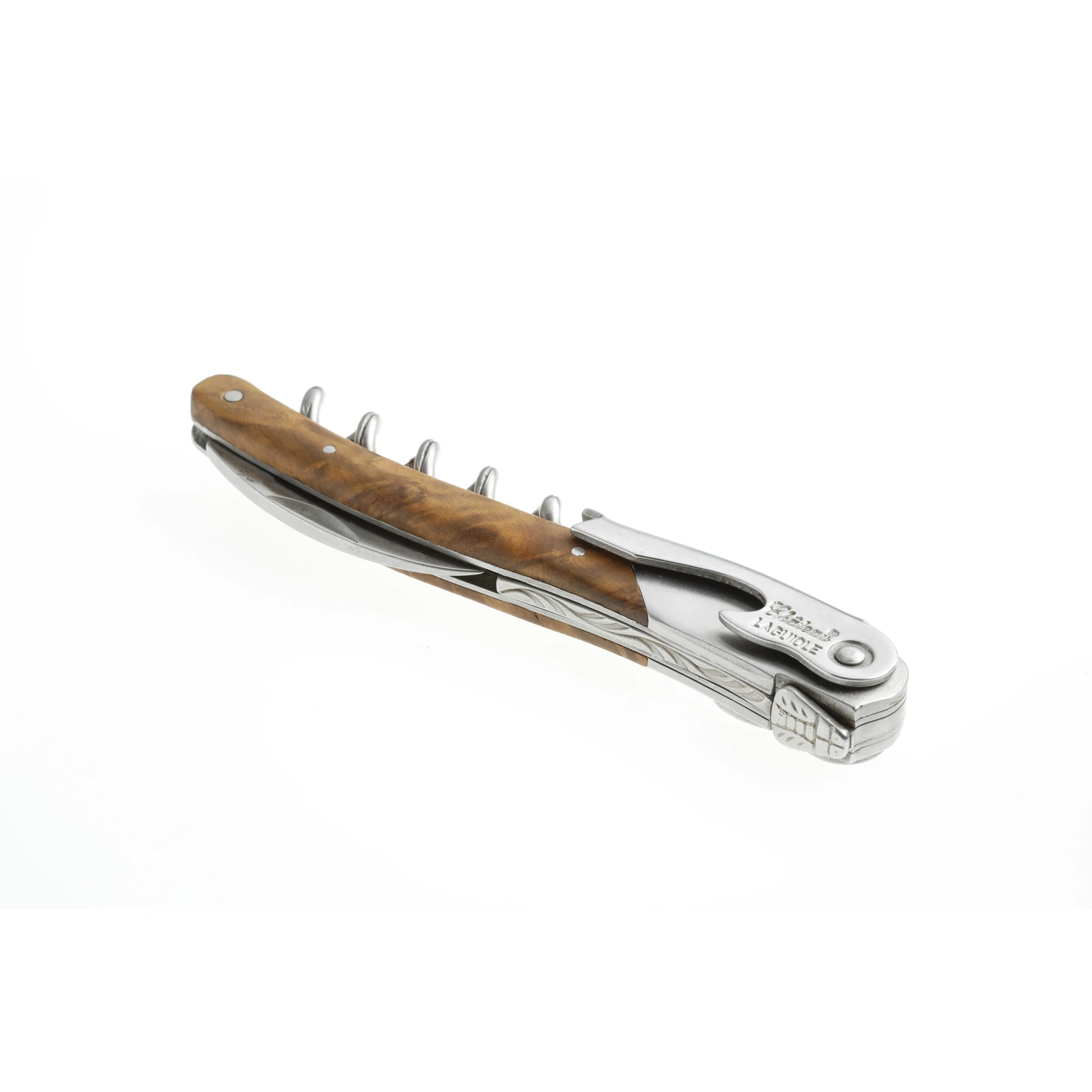 Château LAGUIOLE corkscrew Versailles Juniper wood