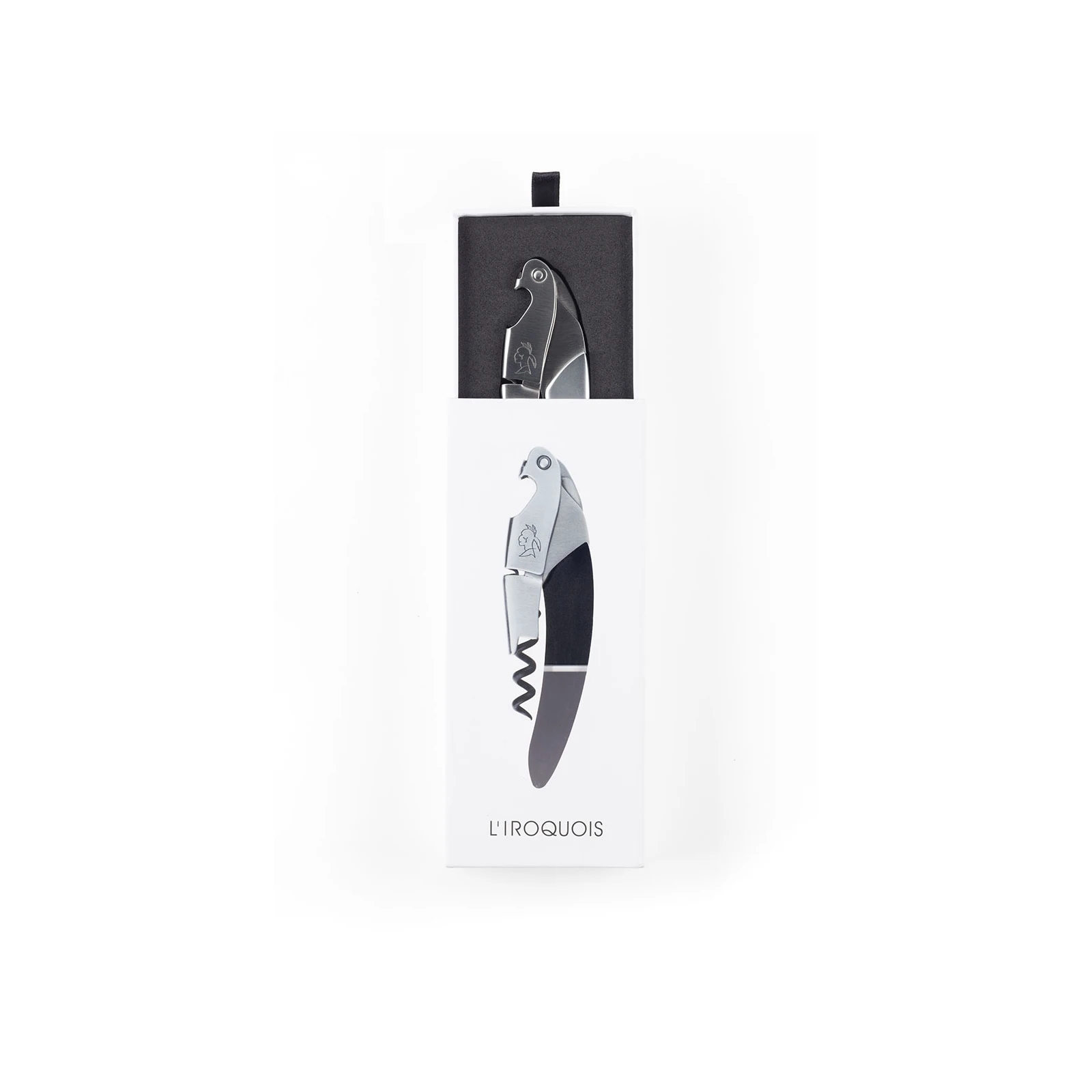 Urban Zinc corkscrew with white box packaging