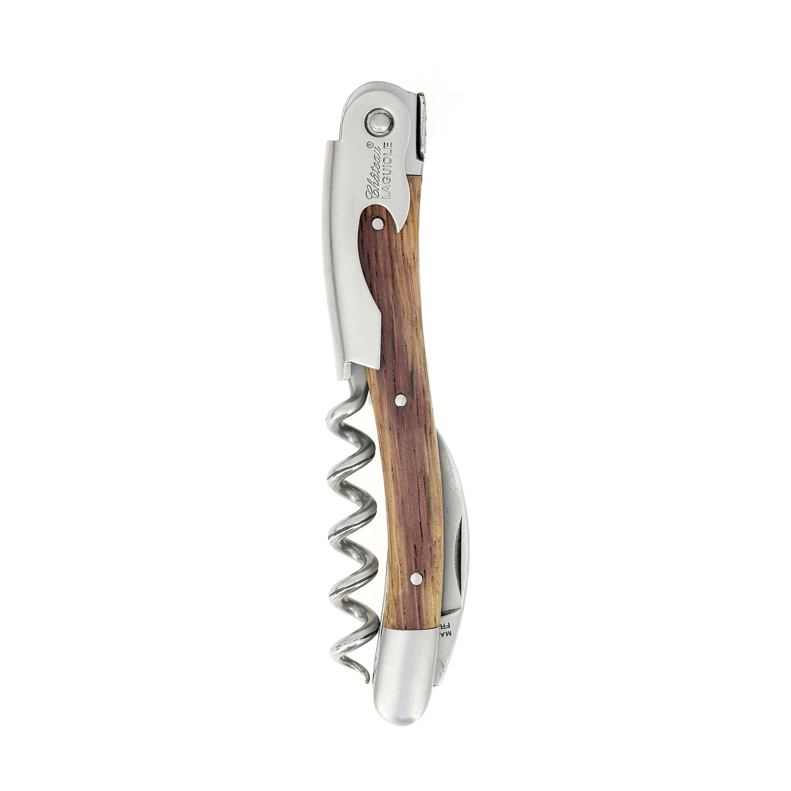 Château LAGUIOLE corkscrew Classic Oak barrel wood