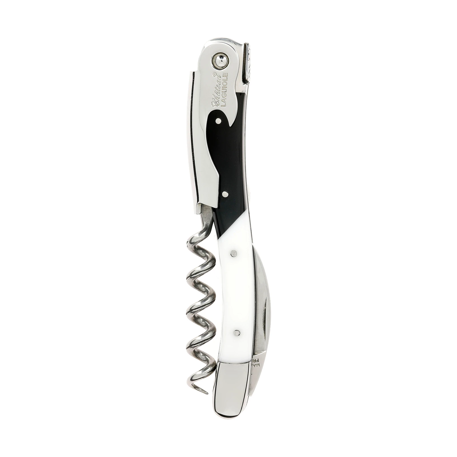 Château LAGUIOLE corkscrew Classic Black&White plexi