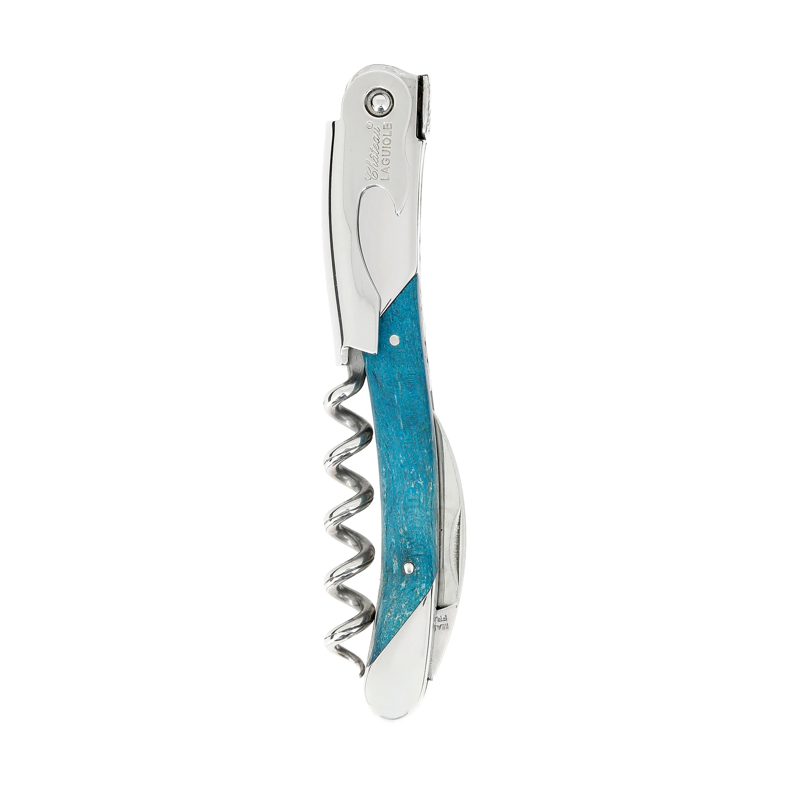 Château LAGUIOLE corkscrew Grand Cru blue stabilized Beech wood