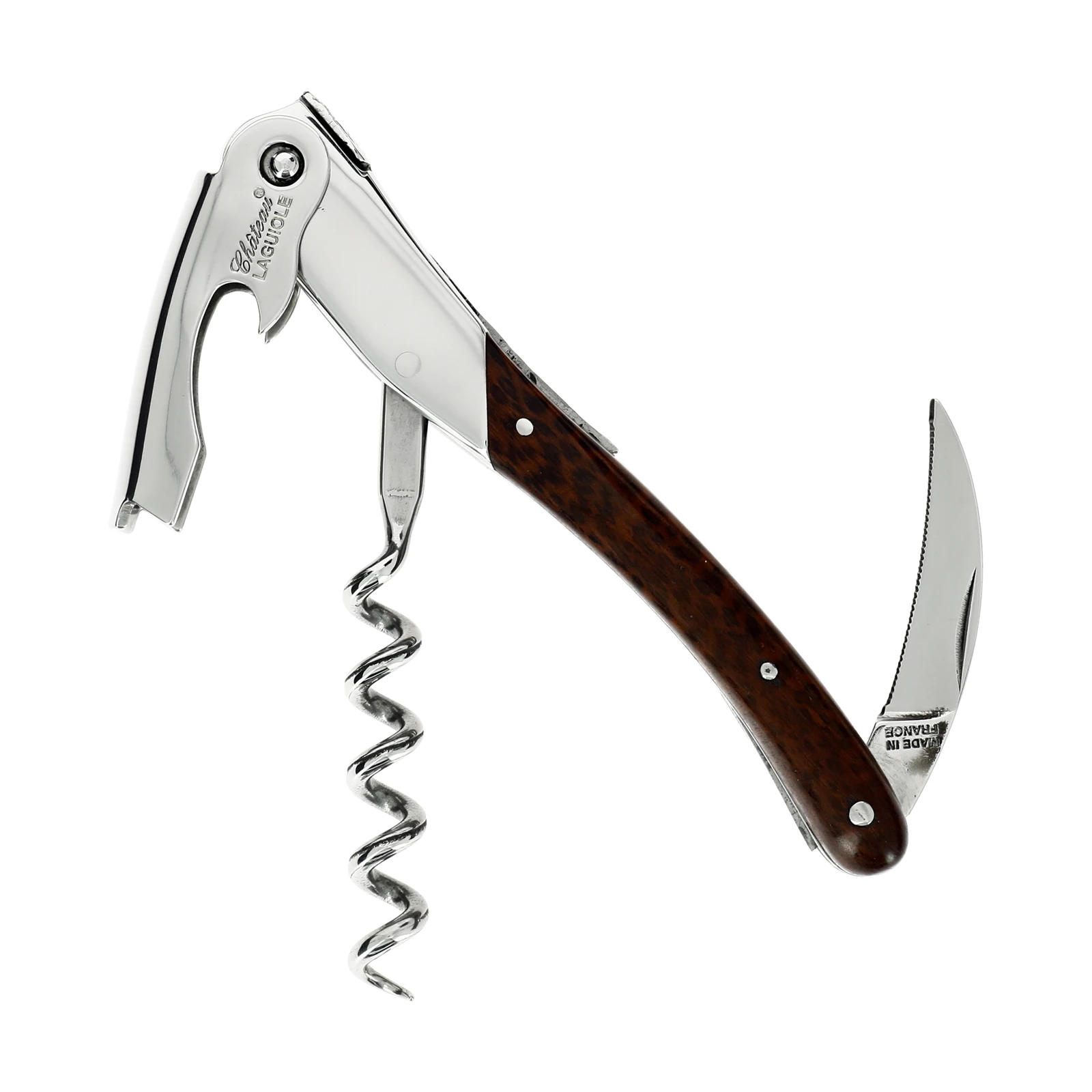 Château LAGUIOLE corkscrew Melchior Snake wood — 2