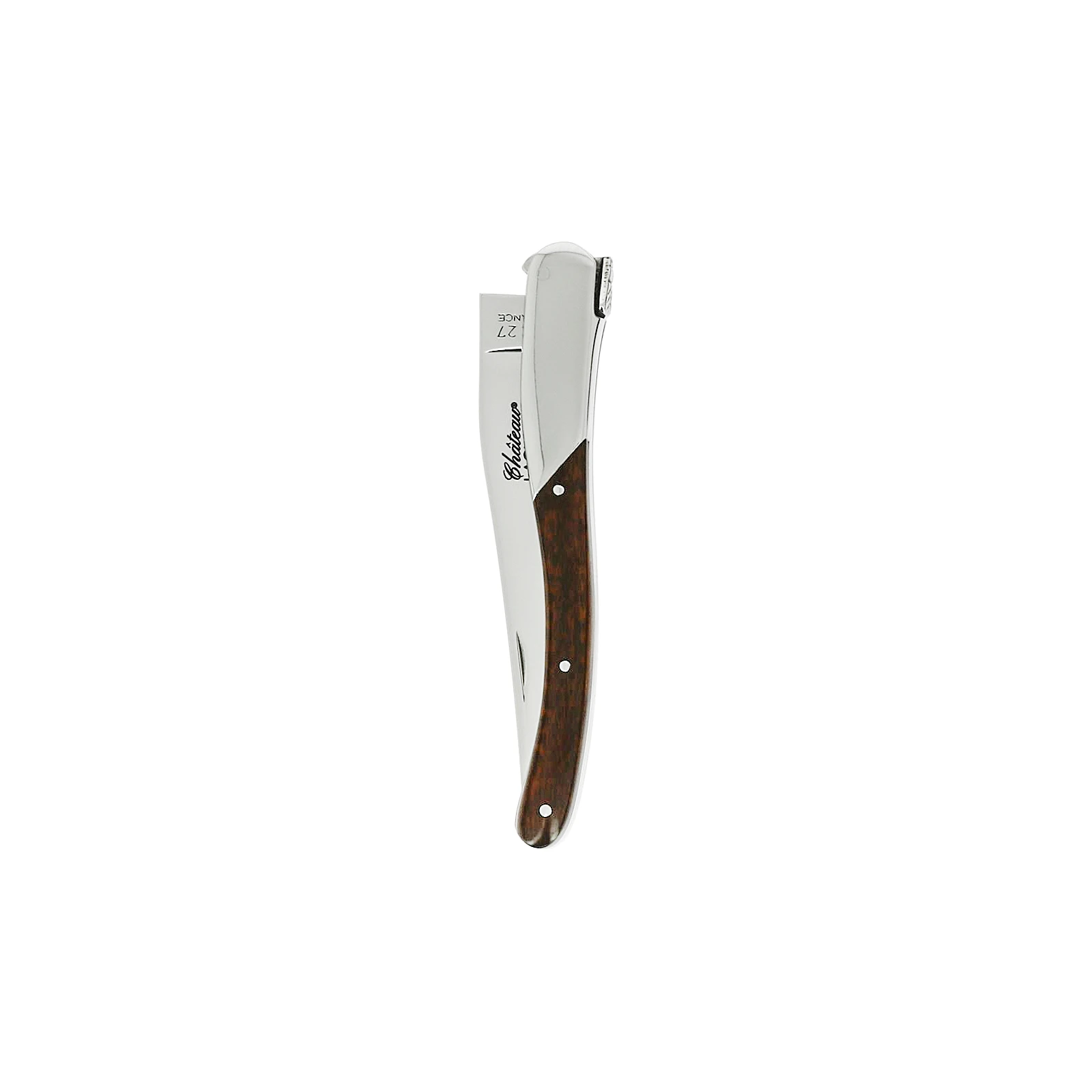 Château LAGUIOLE Couteau pliant Signature 1 mitre Bois d’amourette (finition miroir) — 2