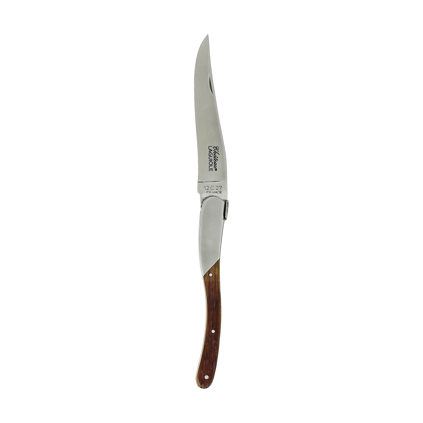 Château LAGUIOLE Couteau pliant Signature 1 mitre Bois de tonneau