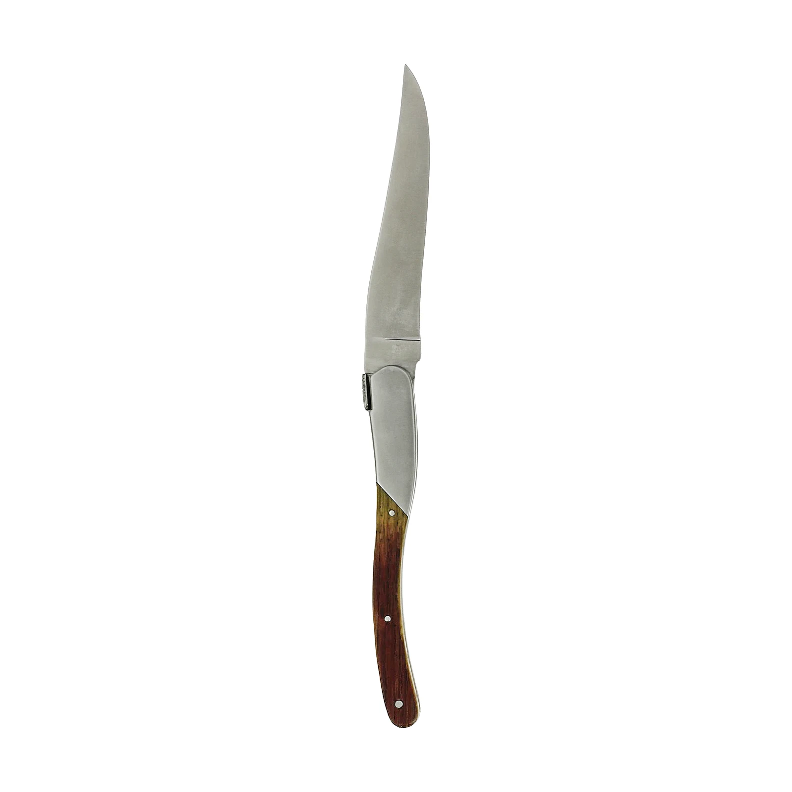Château LAGUIOLE Signature Folding knife front top bolster Oak barrel wood — 3