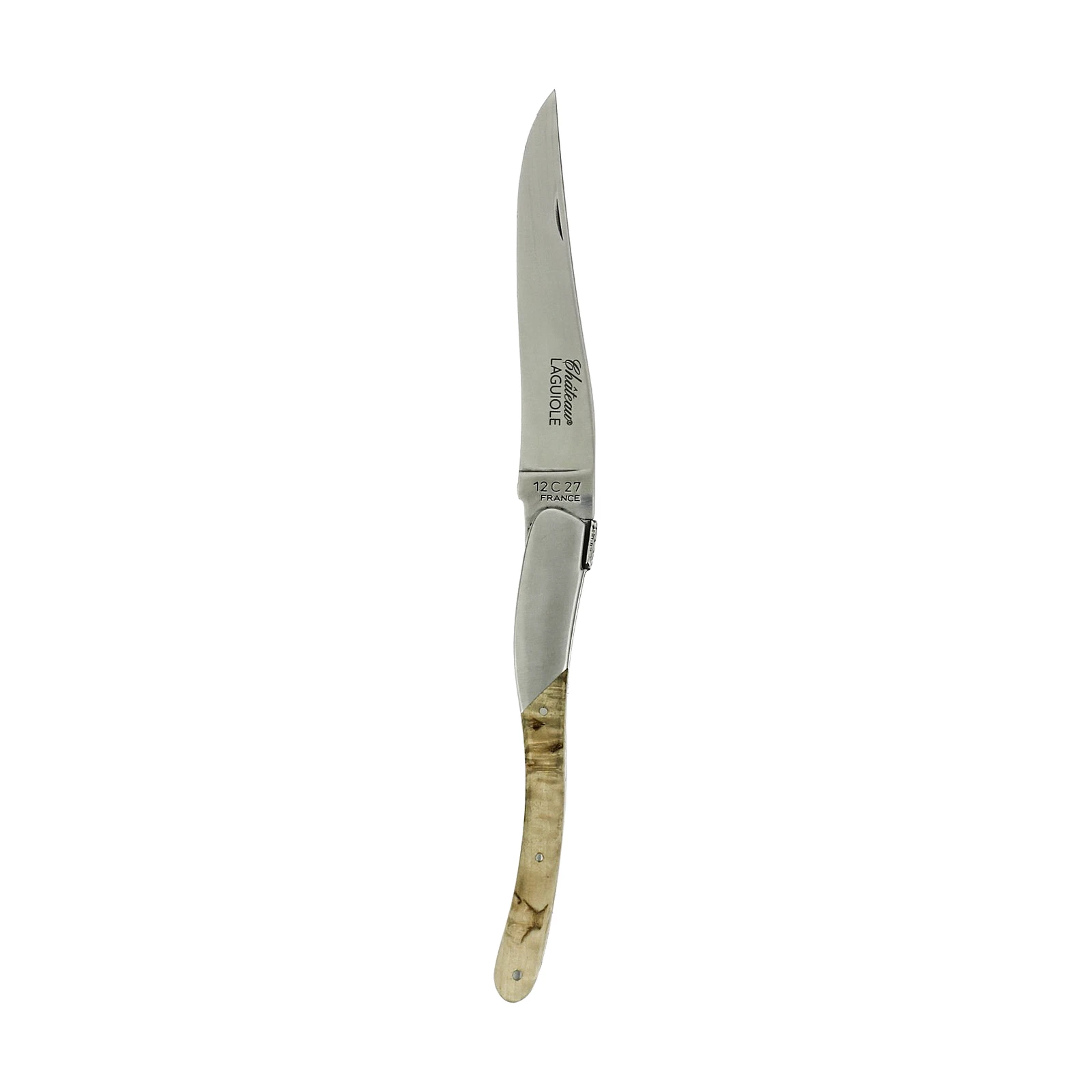 Château LAGUIOLE Couteau pliant Signature 1 mitre Bouleau de Norvège
