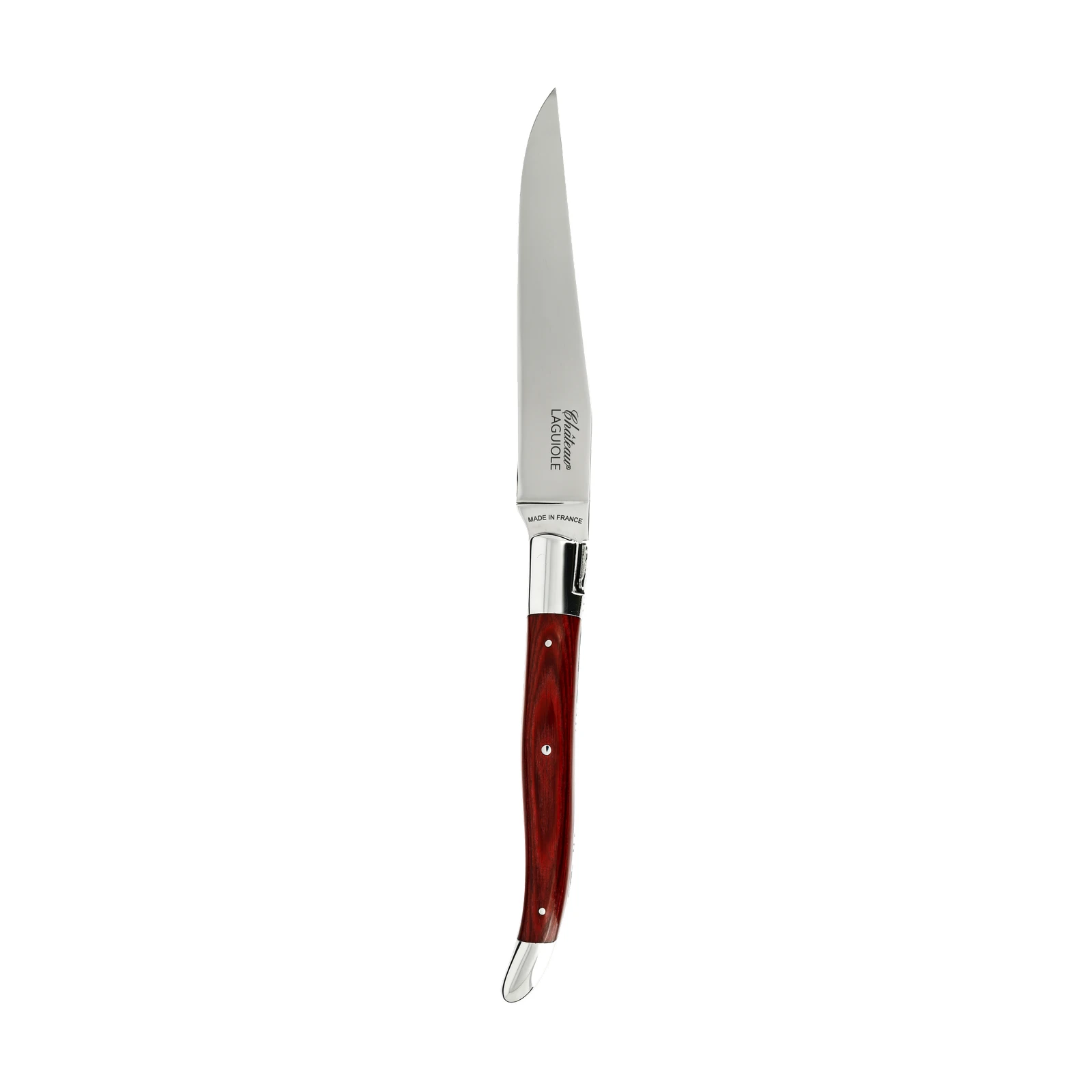 Château LAGUIOLE Heritage Steak knife two bolsters Red Stamina