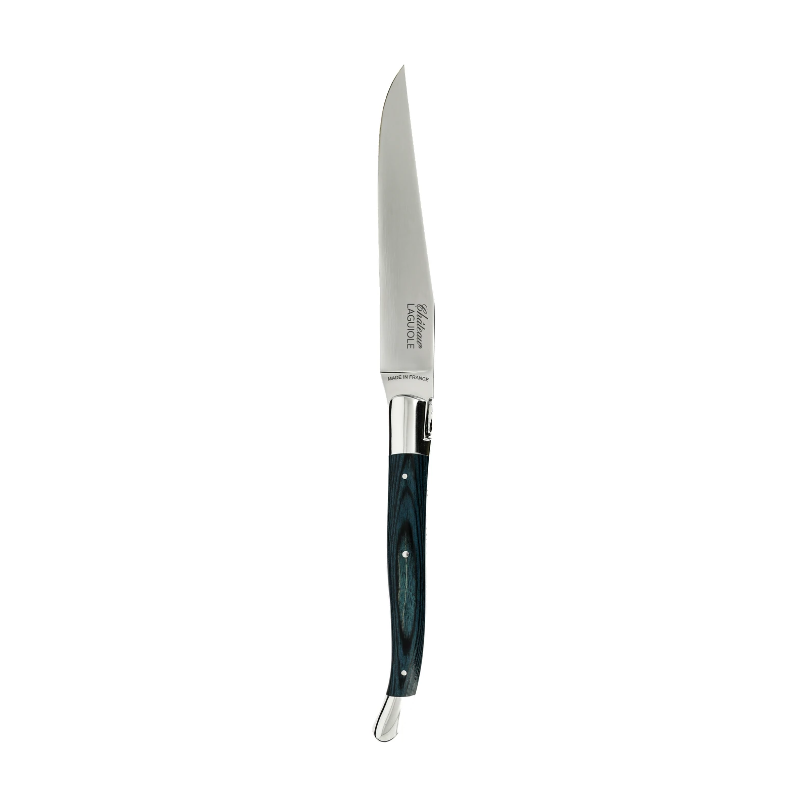 Château LAGUIOLE Heritage Steak knife two bolsters Blue Stamina