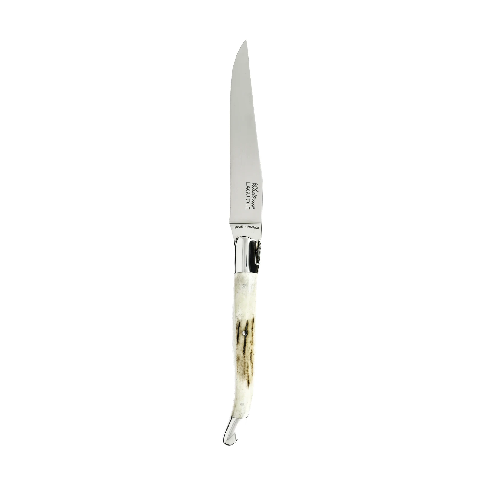 Château LAGUIOLE Heritage Steak knife two bolsters Stag
