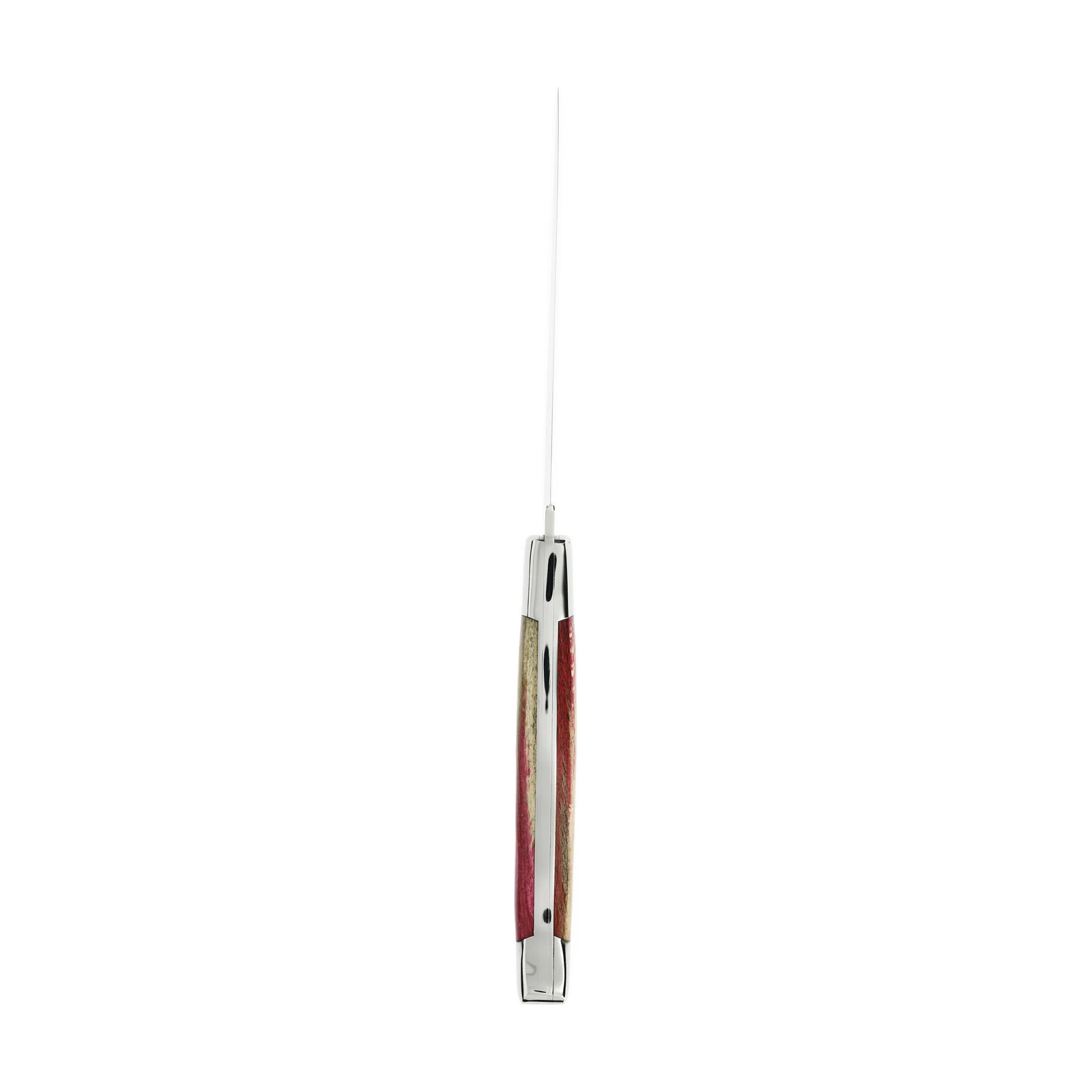 Château LAGUIOLE Couteau de table Heritage 2 mitres Bois de hêtre stabilisé rose — 3