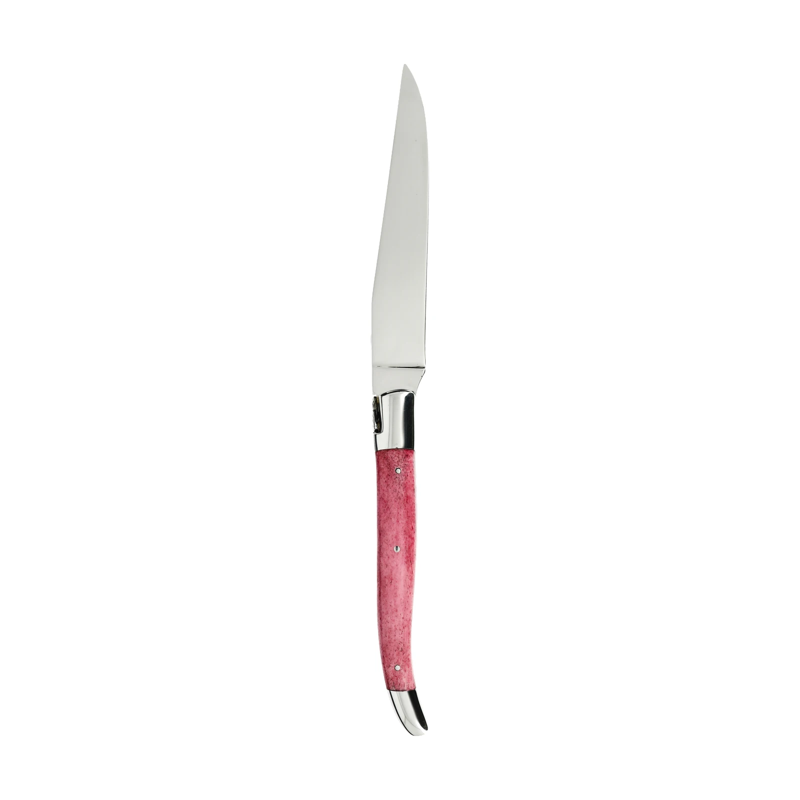 Château LAGUIOLE Couteau de table Heritage 2 mitres Os teinté rouge — 2
