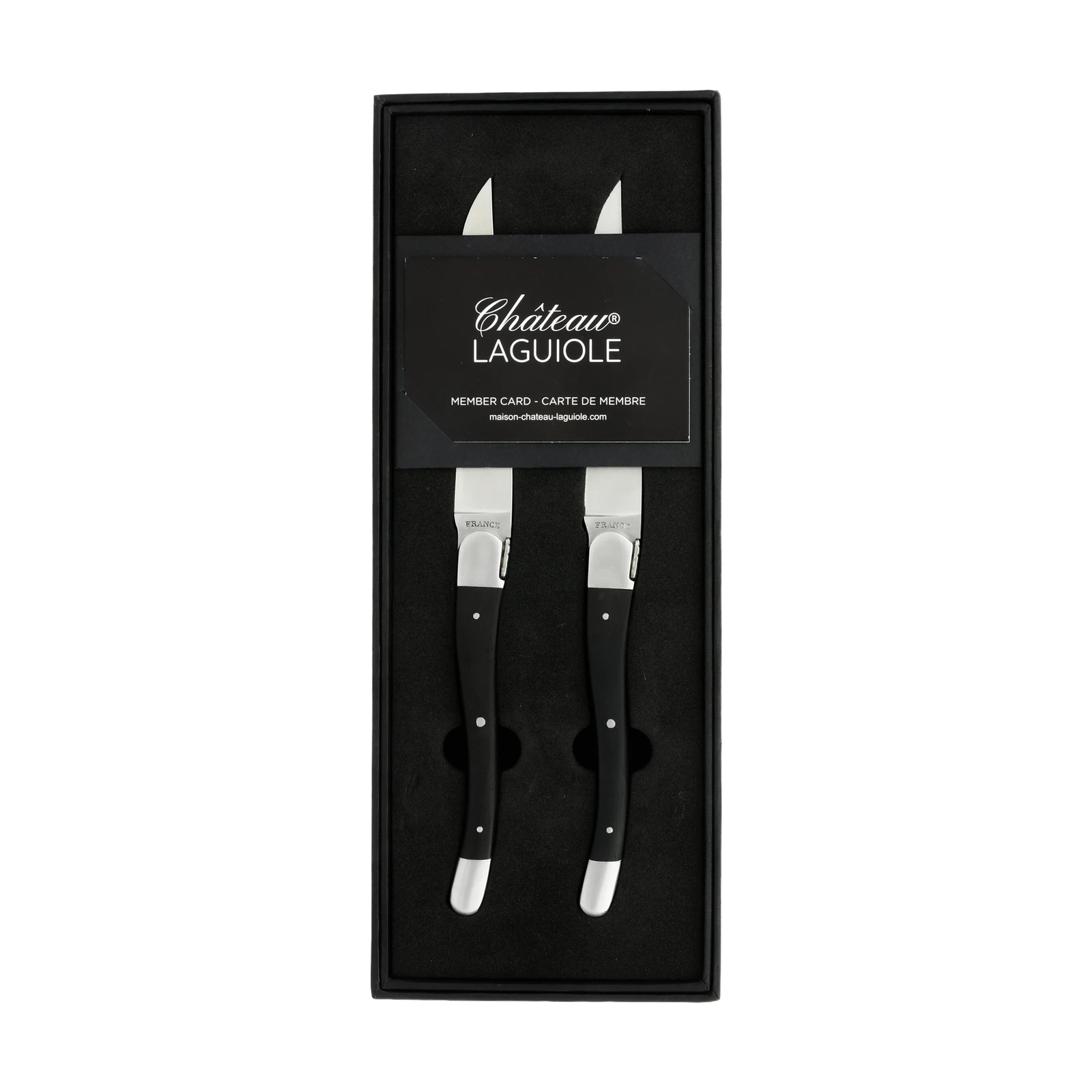 Château LAGUIOLE Signature Steak knife two bolsters Ebony wood — 3